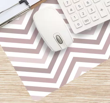 Tapis de souris motif chevrons rayés - TenStickers