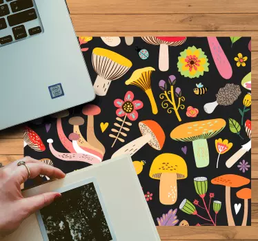 Tapis de souris motif collection champignons colorés - TenStickers