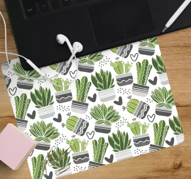 Tapis de souris motif collection de plantes cactus - TenStickers