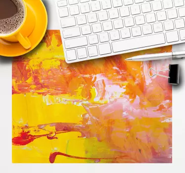 Tapis de souris motif composition colorée abstraite - TenStickers