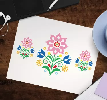 Tapis de souris motif composition emblématique botanique - TenStickers