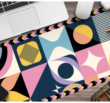 Tapis de souris motif composition géométrique abstraite - TenStickers