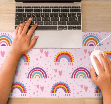 Tapis de souris motif concept arc-en-ciel vibrant - TenStickers