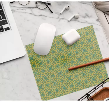 Tapis de souris motif concept floral géométrique - TenStickers