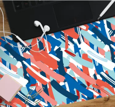 Tapis de souris motif coup de pinceau dynamique - TenStickers