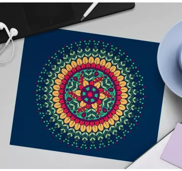 Tapis de souris motif design mandala coloré - TenStickers