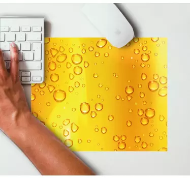 Tapis de souris motif eau perles rafraîchissantes - TenStickers