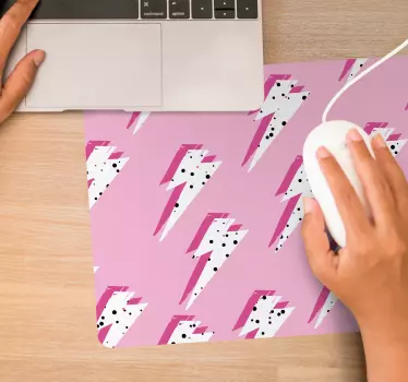 Tapis de souris motif éclairs électriques - TenStickers