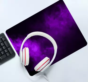Tapis de souris motif effet fumé violet - TenStickers