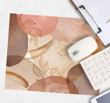 Tapis de souris motif élément feuille élégante - TenStickers