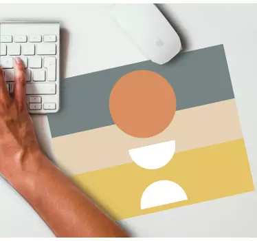Tapis de souris motif éléments circulaires géométriques - TenStickers