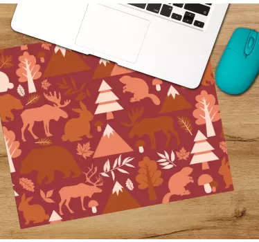 Tapis de souris motif éléments inspirés de la nature - TenStickers