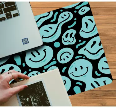Tapis de souris motif éléments souriants joyeux - TenStickers