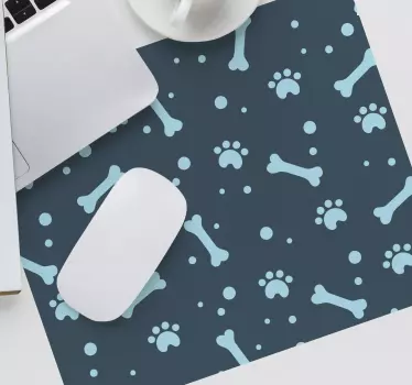 Tapis de souris motif empreintes de pattes - TenStickers
