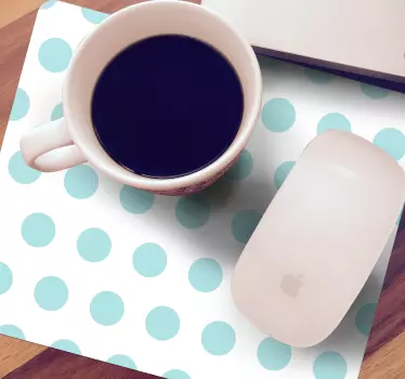 Tapis de souris motif fantaisie à pois - TenStickers