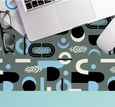 Tapis de souris motif feuille géométrique - TenStickers