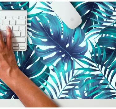 Tapis de souris motif feuille tropicale - TenStickers