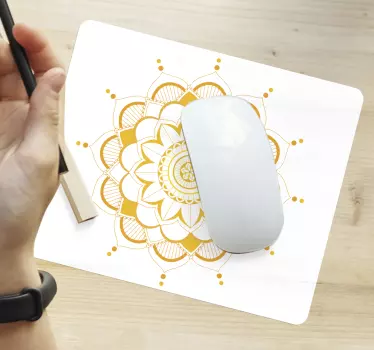 Tapis de souris motif fleur de mandala - TenStickers