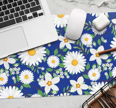 Tapis de souris motif fleurs épanouies - TenStickers