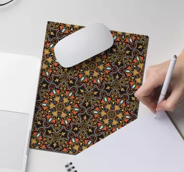 Tapis de souris motif floral complexe - TenStickers