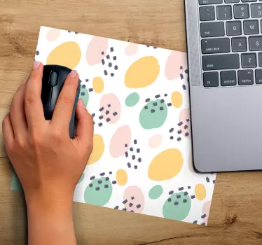 Tapis de souris motif formes abstraites vibrantes - TenStickers