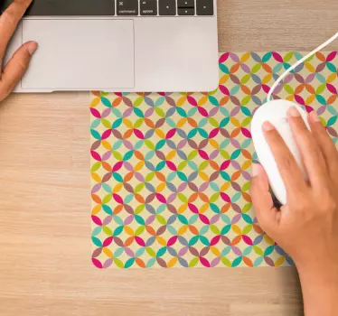 Tapis de souris motif formes angulaires vibrantes - TenStickers