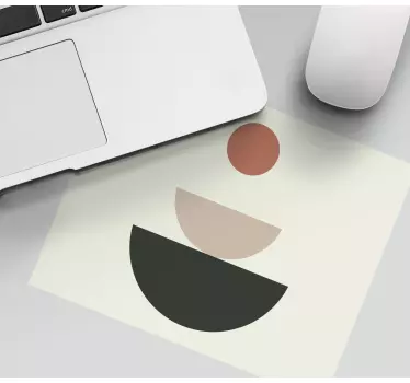 Tapis de souris motif formes circulaires abstraites - TenStickers