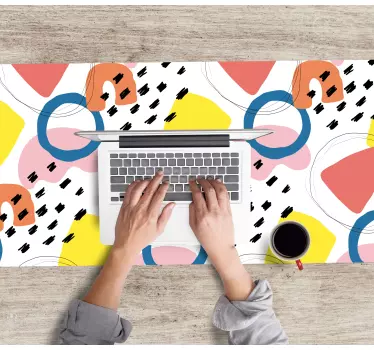 Tapis de souris motif formes colorées abstraites - TenStickers