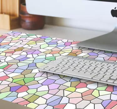 Tapis de souris motif formes colorées mosaïque - TenStickers