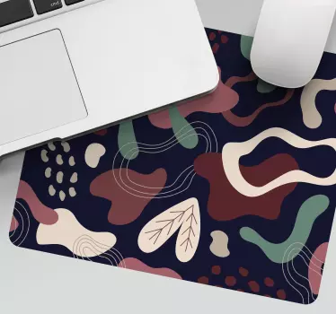 Tapis de souris motif formes organiques abstraites - TenStickers
