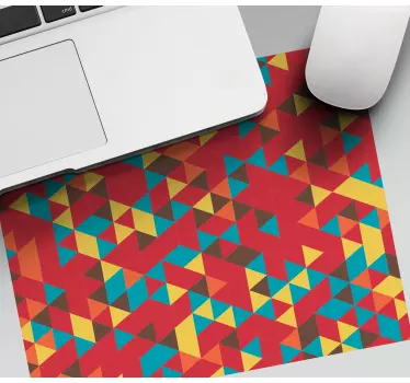 Tapis de souris motif géométrie colorée vibrante - TenStickers