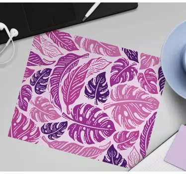 Tapis de souris motif impression botanique feuillue - TenStickers