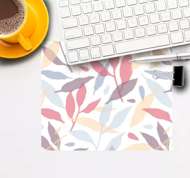 Tapis de souris motif imprimé abstrait feuillu - TenStickers