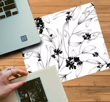 Tapis de souris motif inspiration feuilles botaniques - TenStickers