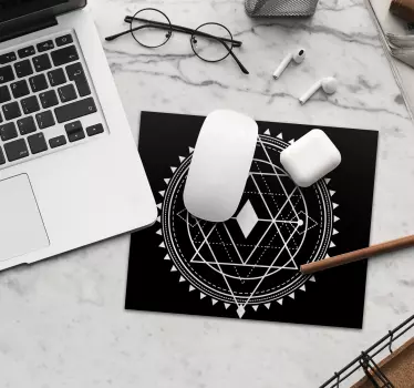 Tapis de souris motif mandala géométrique - TenStickers
