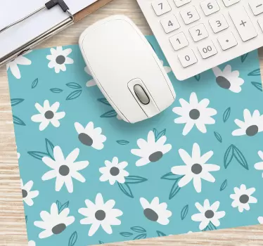 Tapis de souris motif mélange floral - TenStickers