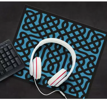 Tapis de souris motif motif bleu complexe - TenStickers