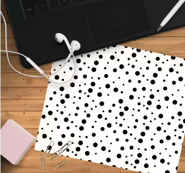 Tapis de souris motif motifs à pois élégants - TenStickers