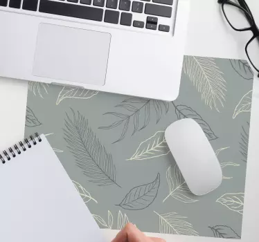 Tapis de souris motif nature feuillue - TenStickers