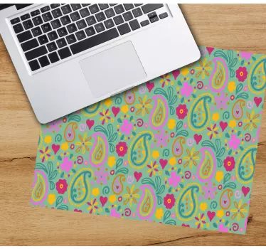 Tapis de souris motif paisley floral coloré - TenStickers