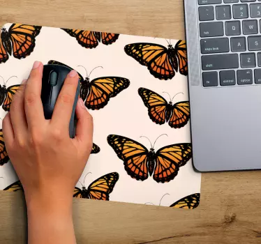 Tapis de souris motif papillon vibrant - TenStickers