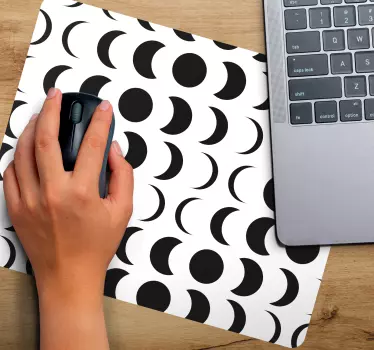 Tapis de souris motif phase circulaire - TenStickers