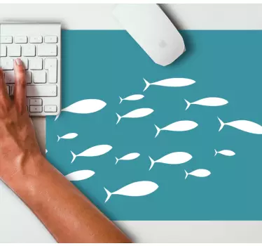 Tapis de souris motif poissons nageurs - TenStickers