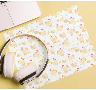 Tapis de souris motif poule ludique - TenStickers