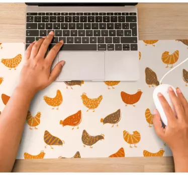 Tapis de souris motif poules charmantes - TenStickers