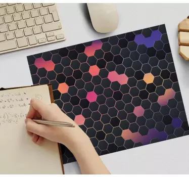 Tapis de souris motif style ruche coloré - TenStickers