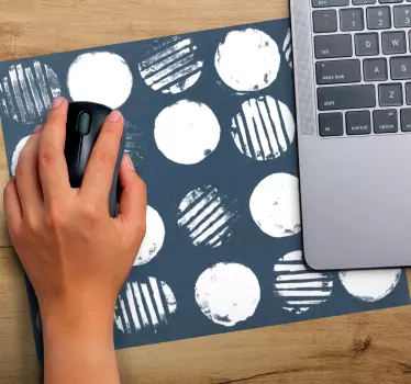 Tapis de souris motif surface à motif circulaire - TenStickers