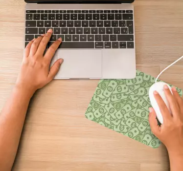 Tapis de souris motif surface argentée - TenStickers