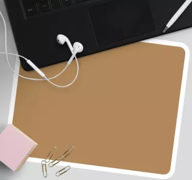 Tapis de souris motif surface brune simple - TenStickers
