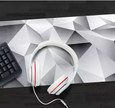 Tapis de souris motif surface géométrique monochrome - TenStickers